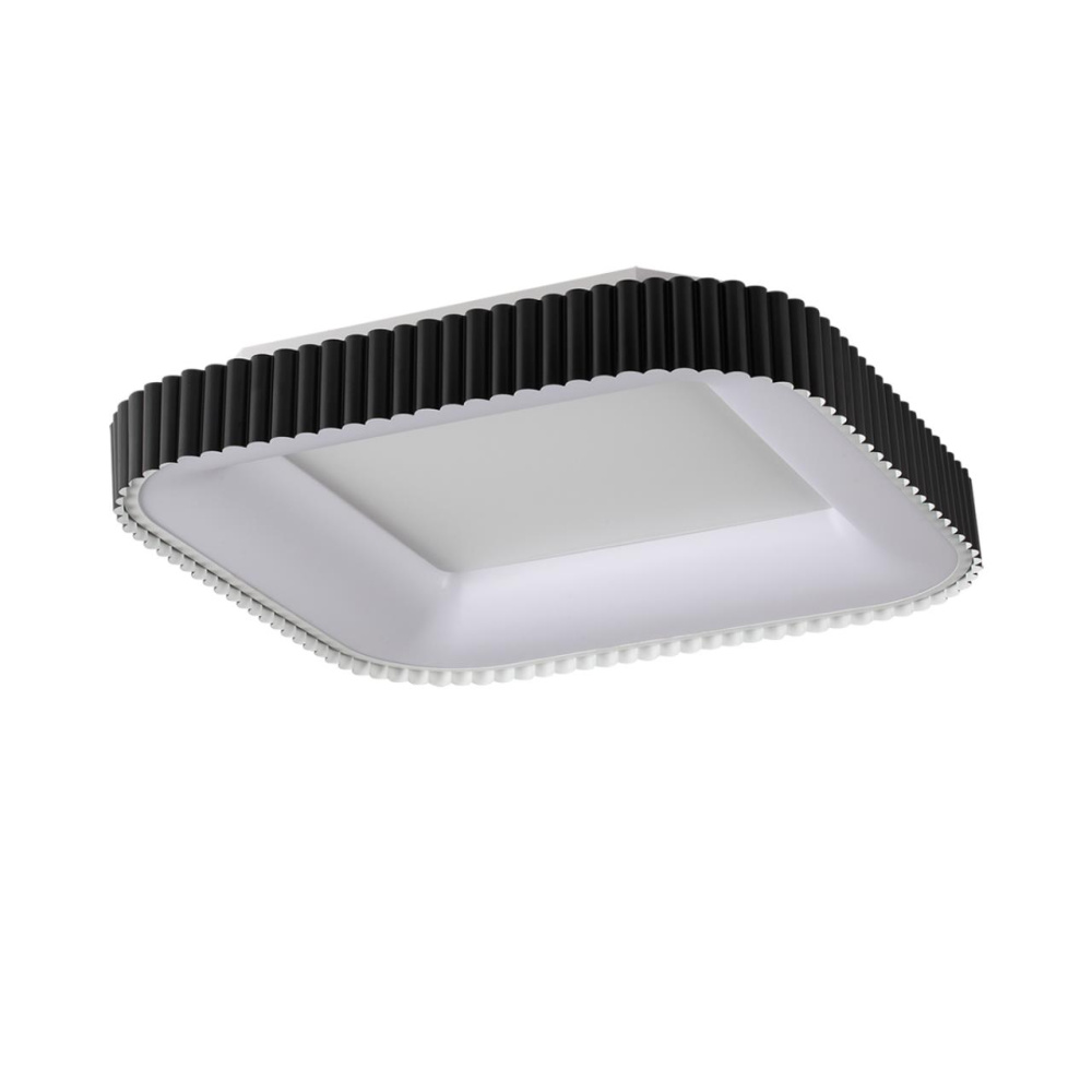 7768/56L AVRA LED SN Светильник металл/белый/черный LED 56Вт+14Вт 3000-6000K 500х500 IP43 ССТ+подсветка SHARMEL