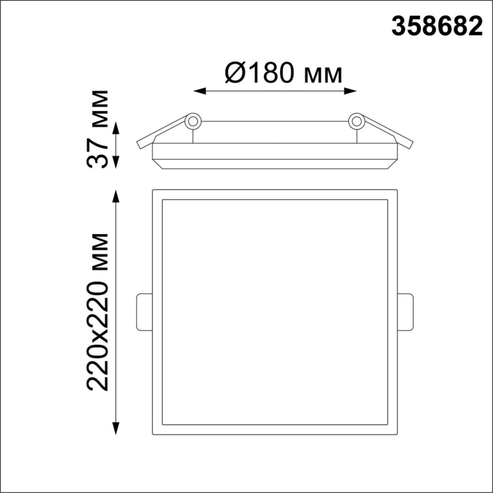 358682 SPOT NT21 332 белый Светильник встраиваемый влагозащищенный IP54 LED 4000K 30W 100-240V PANDORA