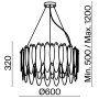 Подвесная люстра FREYA LUCRECIA FR5217PL-08FG