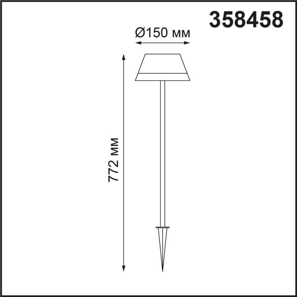 358458 STREET NT20 381 черный Ландшафтный светильник IP54 LED 4000K 10W 220V GONNA