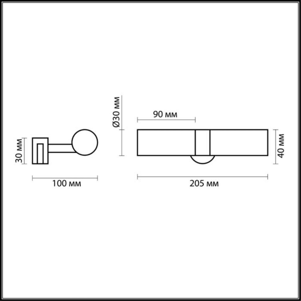 2446/2 DROPS ODL13 605 хром Светильник с креплен на зеркало G9 2*40W 220V IZAR