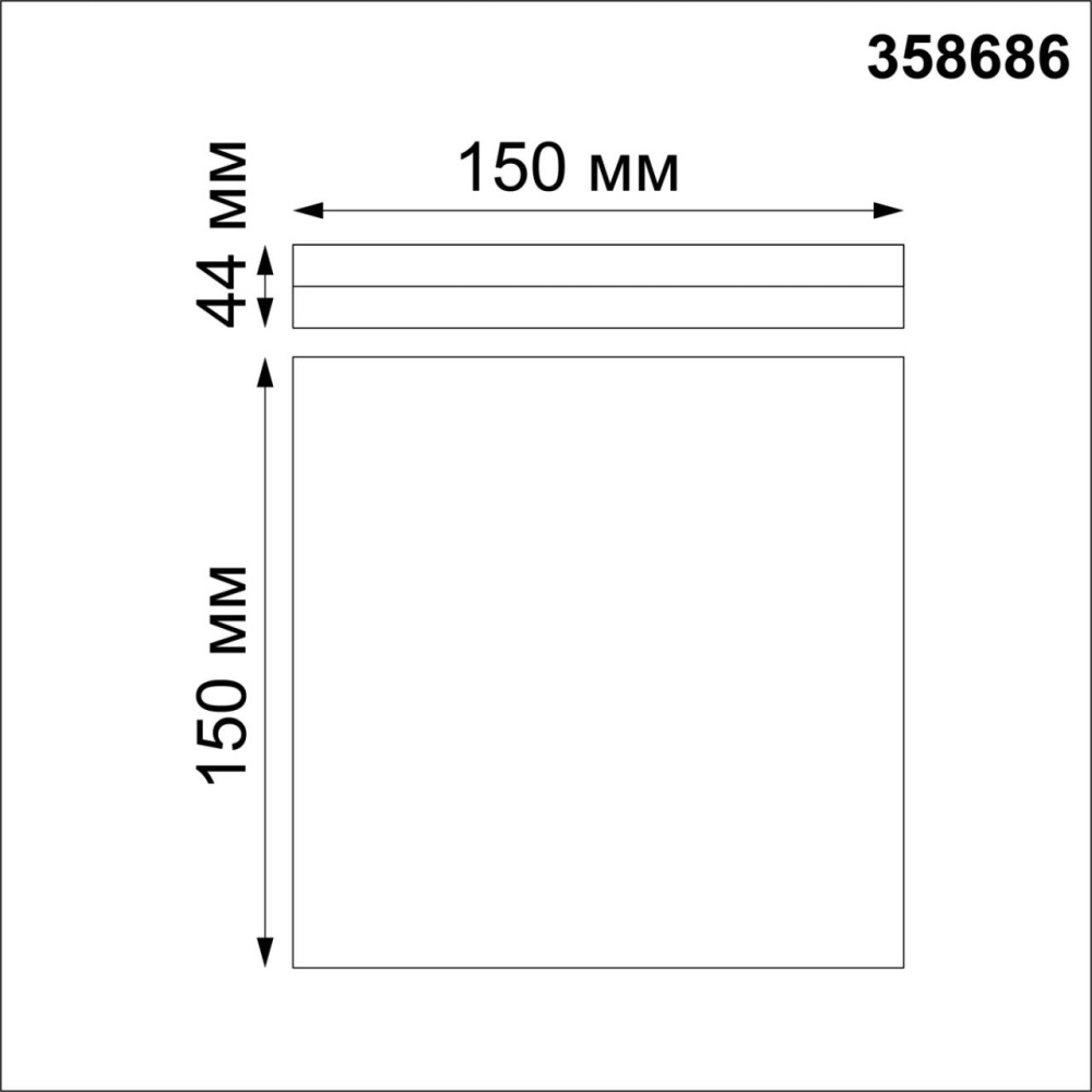 358686 OVER NT21 333 белый Светильник накладной влагозащищенный IP54 LED 4000K 10W 100-240V PANDORA