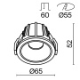 Встраиваемый светильник MAYTONI ALFA LED DL043-01-10W3K-D-RD-WB