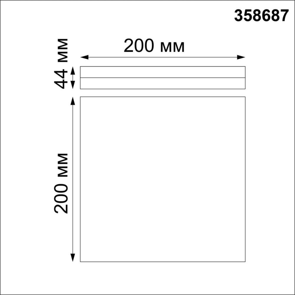 358687 OVER NT21 333 белый Светильник накладной влагозащищенный IP54 LED 4000K 15W 100-240V PANDORA