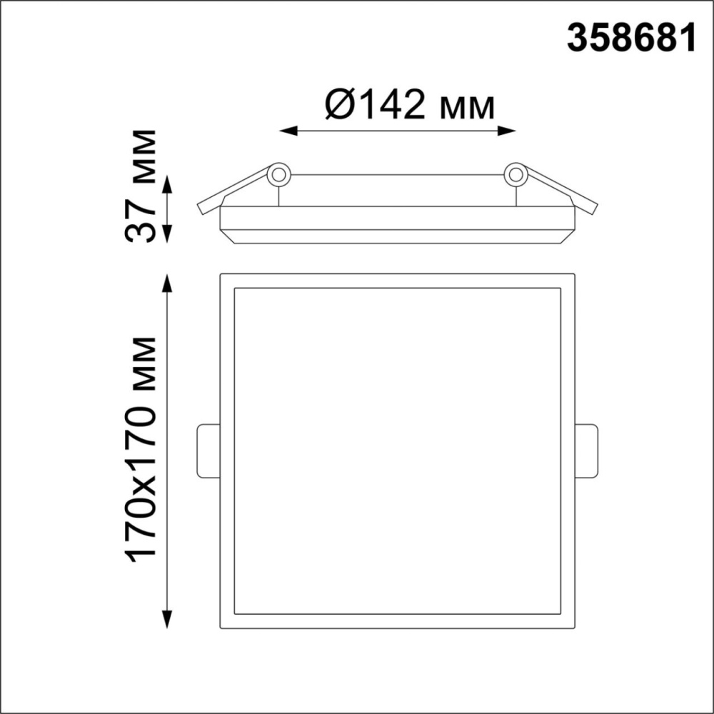 358681 SPOT NT21 332 белый Светильник встраиваемый влагозащищенный IP54 LED 4000K 20W 100-240V PANDORA