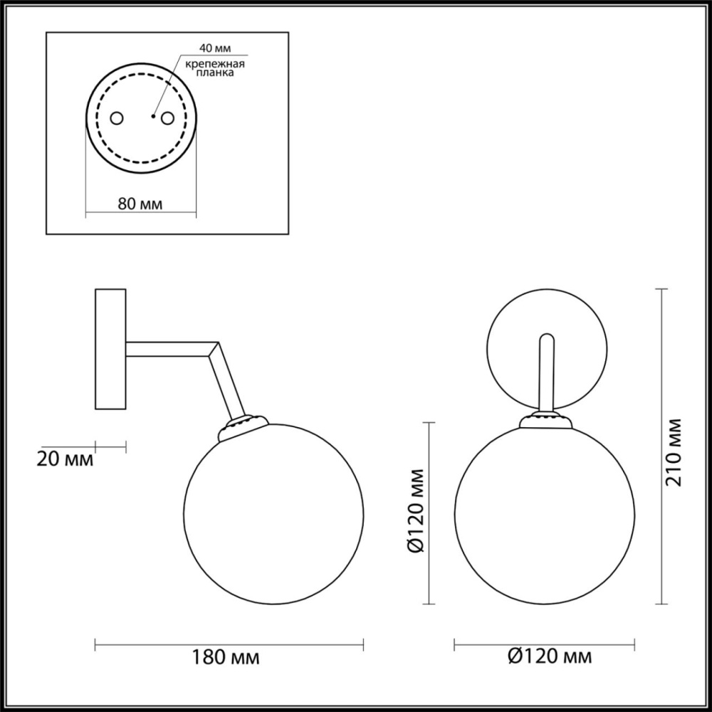 4418/1W MODERNI LN19 114 золотой Бра G9 1*40W 220V ESTELLE