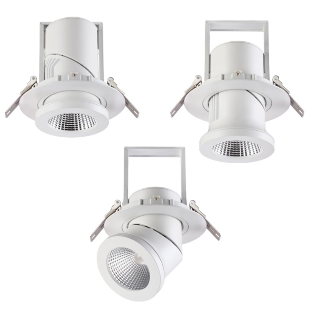 357872 SPOT NT18 090 белый Встраиваемый светильник IP20 LED 3000К 25W 220-240V PROMETA