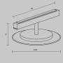 Трековый светильник Technical TR107-2-5W3K-BS