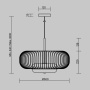 Подвесной светильник Maytoni MOD376PL-L30G3K