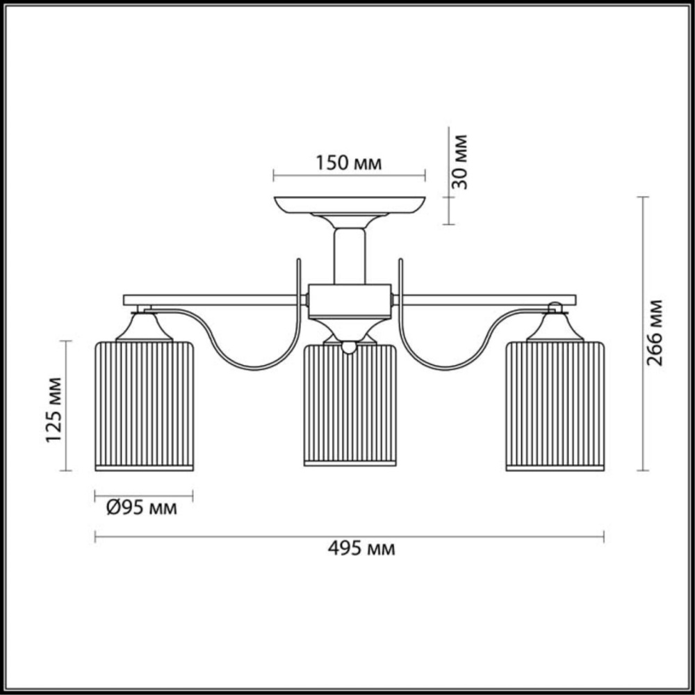 3508/3C COMFI LN18 217 белый, золотая патина Люстра потолочная E27 3*60W 220V OPICUS