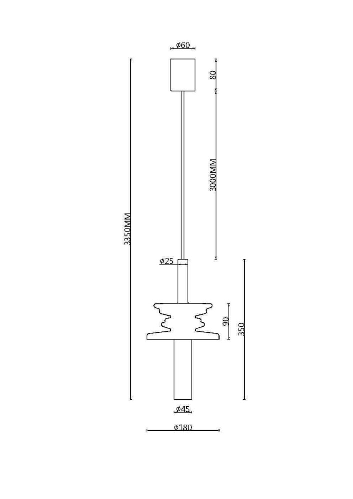 Подвесной светильник MAYTONI SOUND WAVE MOD255PL-01B2