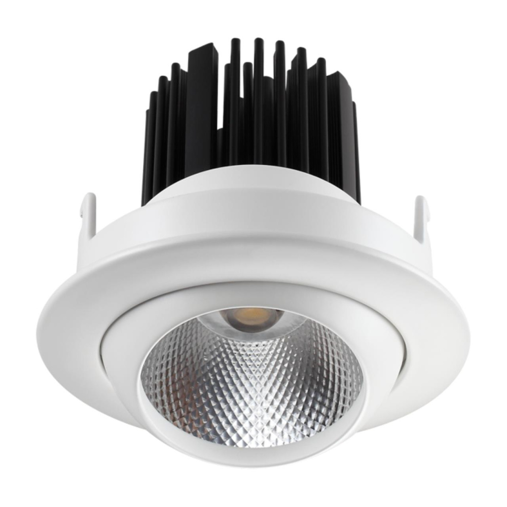 357695 SPOT NT18 268 белый Встраиваемый светильник IP20 LED 3000K 15W 160-265V DRUM