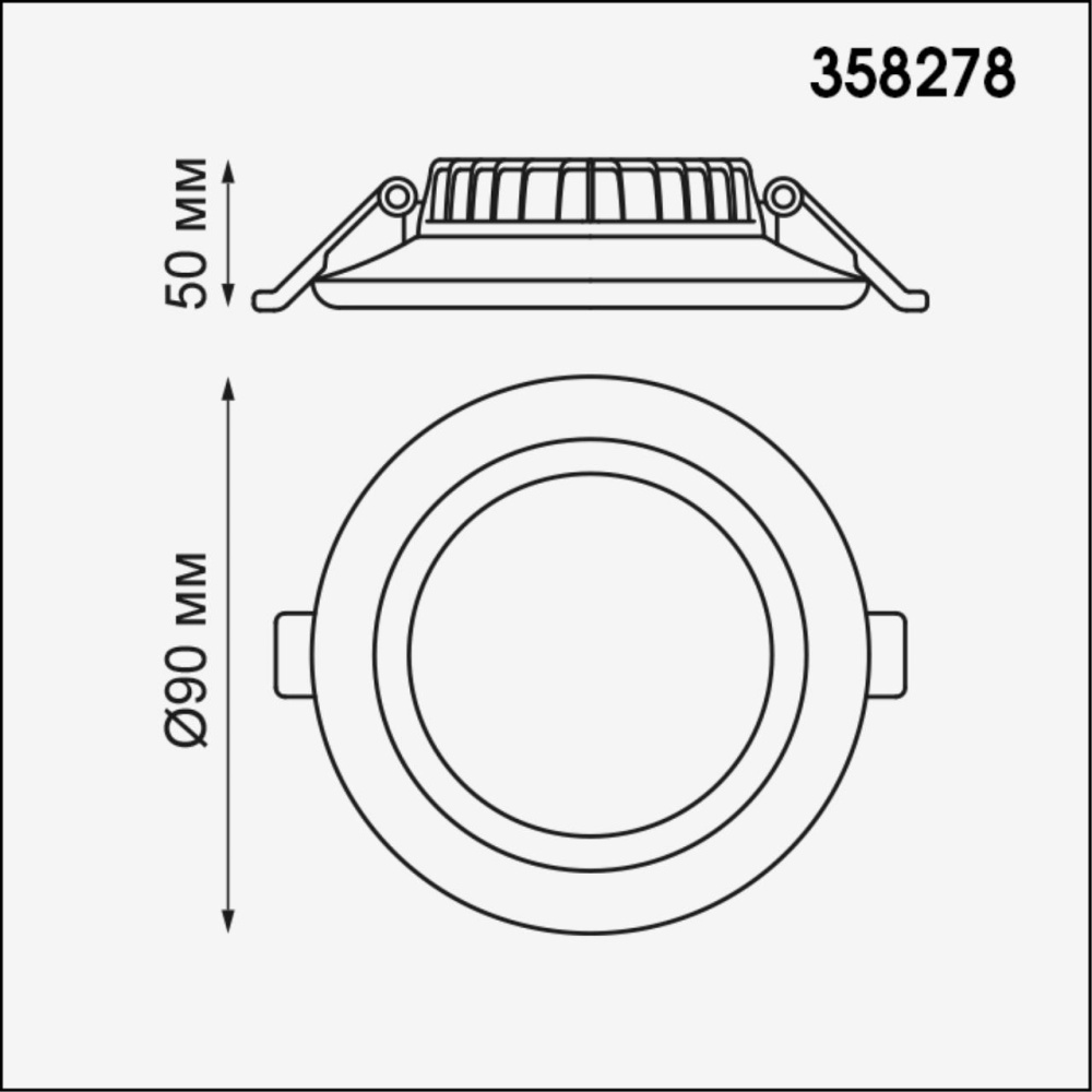 358278 SPOT NT19 300 белый Встраиваемый светильник IP20 LED 4000K 6W 85-265V JOIA