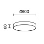 Потолочный светильник Technical C032CL-90W3K-RD-W