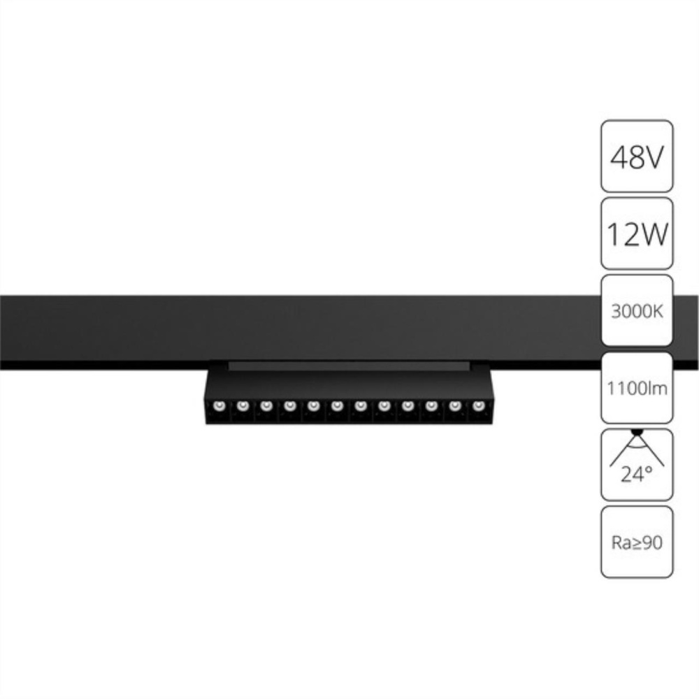 Трековый светильник ARTE LAMP A4678PL-1BK