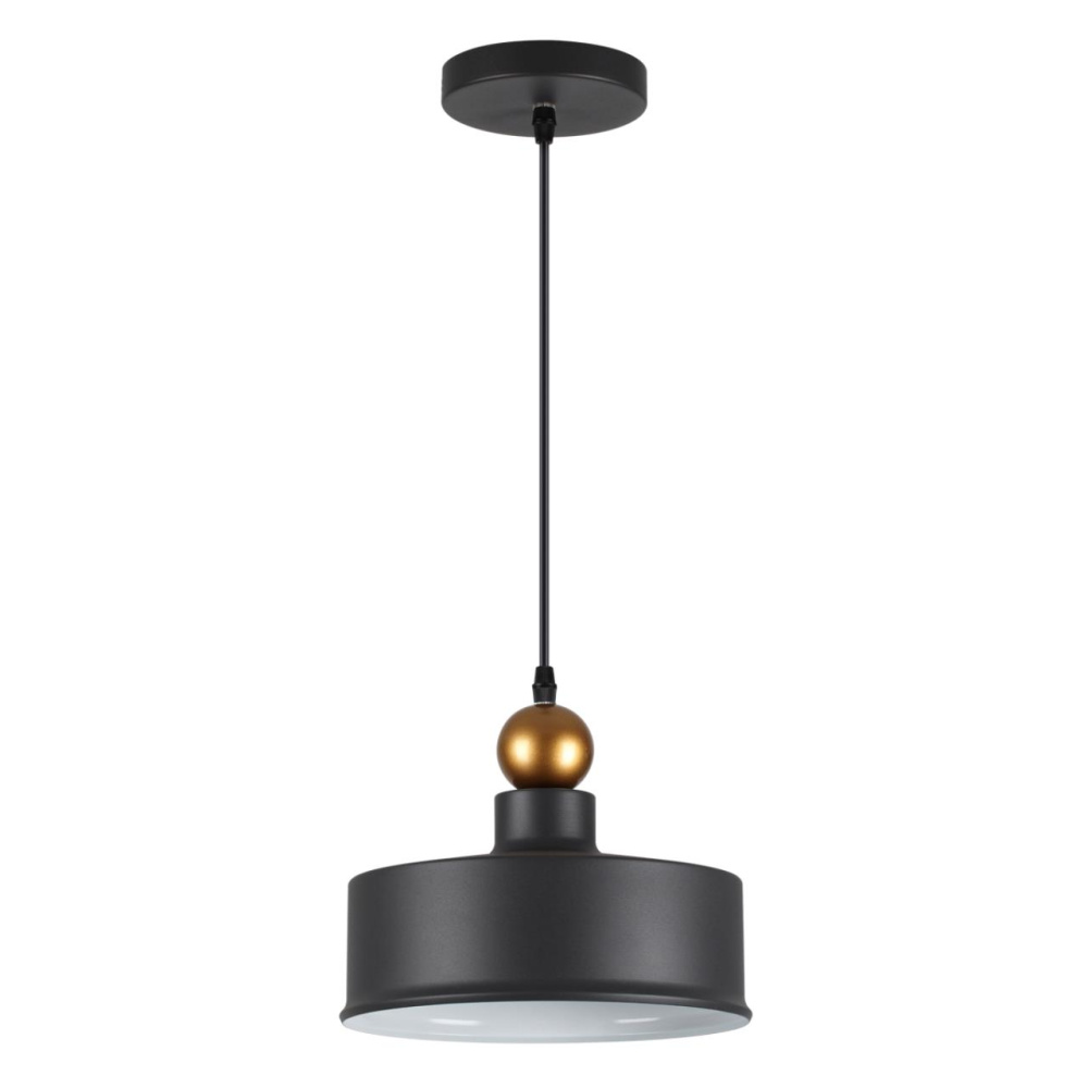 4088/1 PENDANT ODL19 377 темн.серый/золотой Подвес Е27 1*40W BOLLI