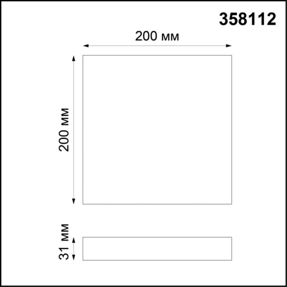 358112 OVER NT19 238 белый Накладной светильник IP20 LED 4000K 20W 85-265V ORNATE