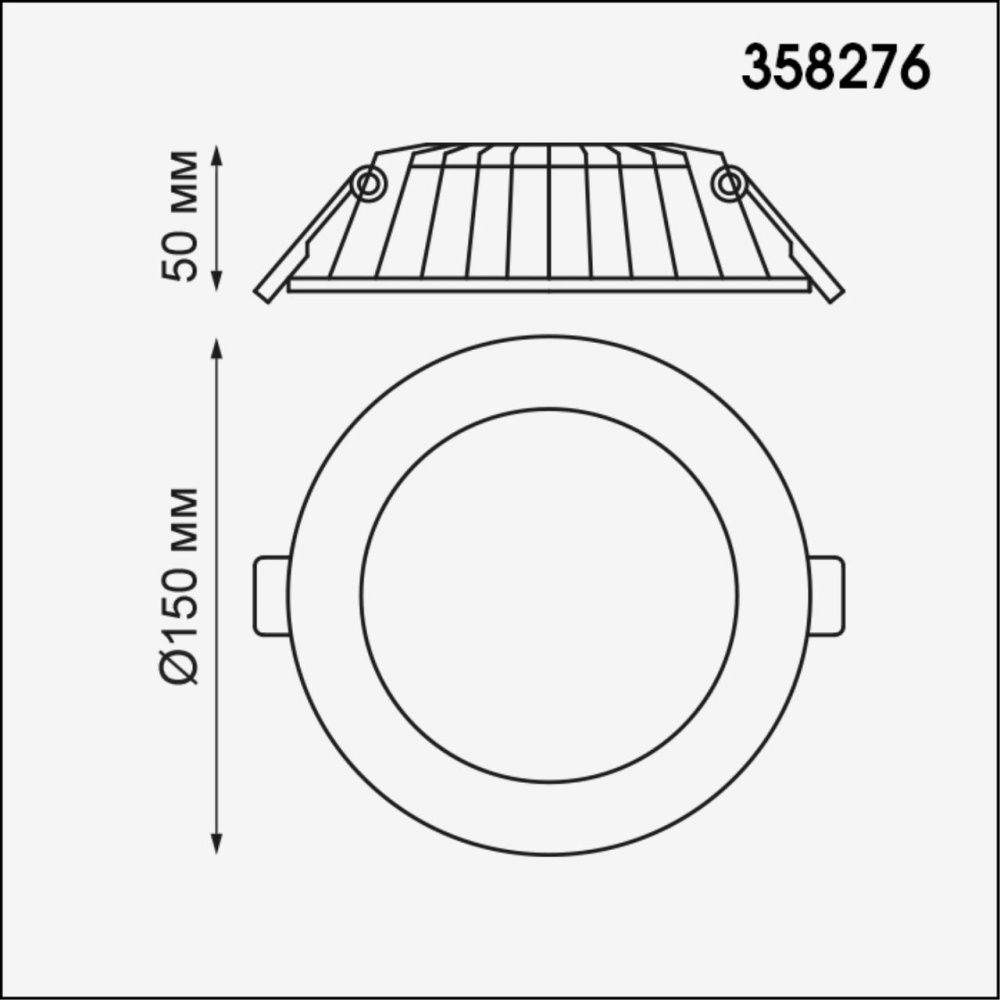 358276 SPOT NT19 292 белый Встраиваемый светильник IP20 LED 4000K 12W 100-240V GESSO