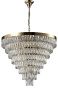 Подвесная люстра CRYSTAL LUX ABIGAIL SP22 D820 GOLD/TRANSPARENT