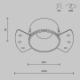 Встраиваемый светильник Technical DL051-01-GU10-RD-WMG