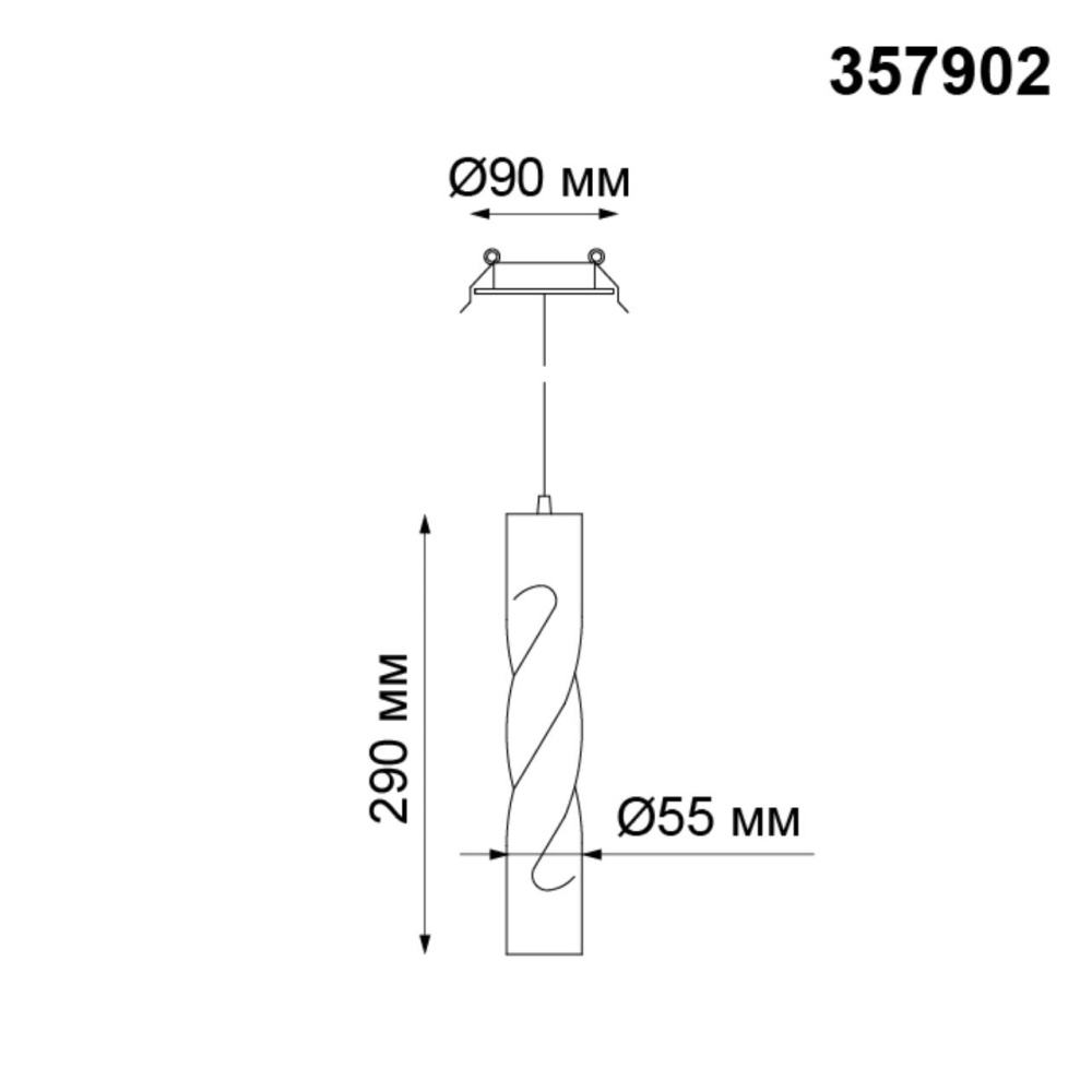 357902 SPOT NT19 257 черный Встраиваемый светильник IP20 LED 3000K 12W 160-265V ARTE