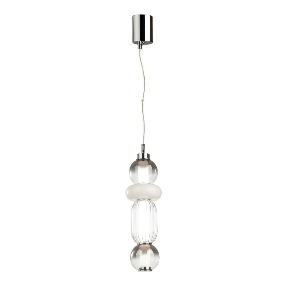 4827/18L PENDANT ODL21 321 хром/дымчатый/белый/прозрачный Подвес LED 18W BEANS