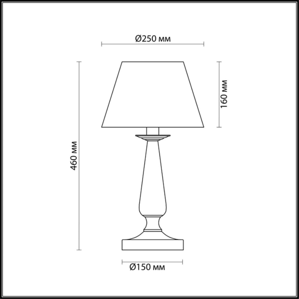 3712/1T NEOCLASSI LN19 000 белый Настольная лампа E14 1*60W 220V HAYLEY