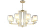 Люстра Crystal Lux NICOLAS SP-PL8 GOLD/WHITE