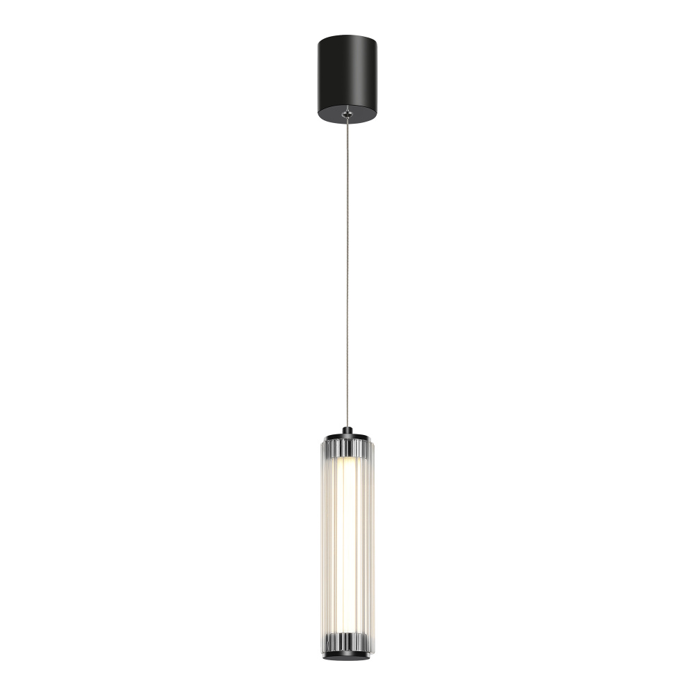 SL6224.403.01 Светильник подвесной ST-Luce Черный/Прозрачный LED 1*8W 4000K BAMBOO