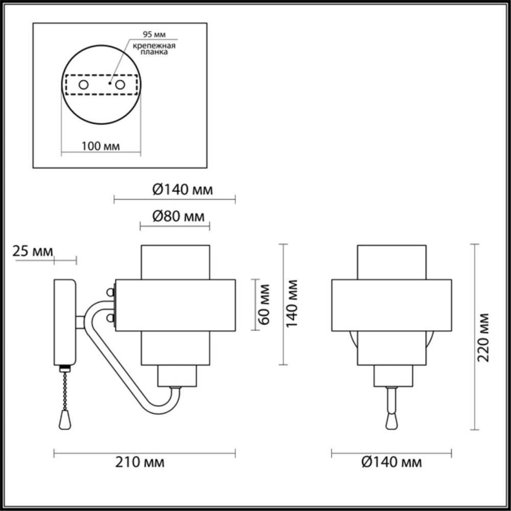 3705/1W COMFI LN19 087 матовый золотой Бра E14 40W 220V DREW