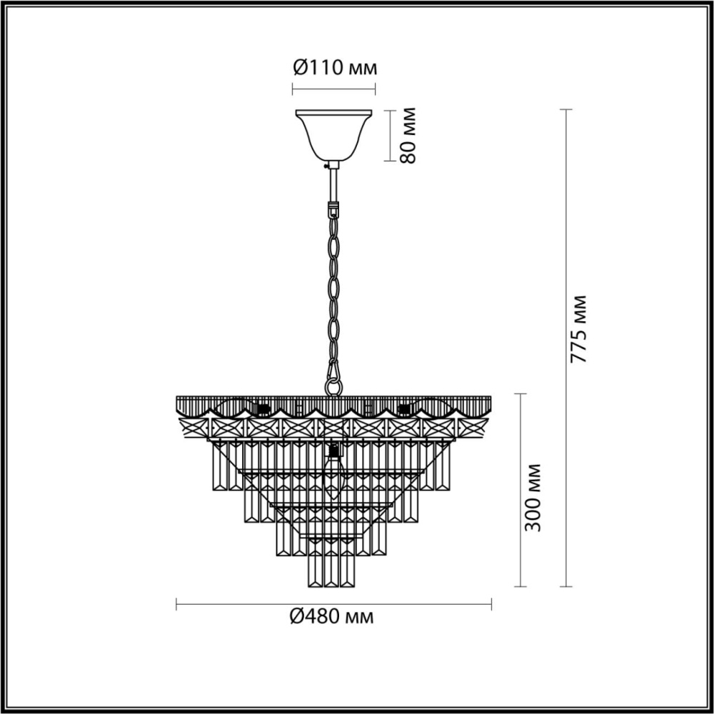 5233/8 CLASSI LN22 000 золотой Люстра E14 8*40W 220V ESMÉ