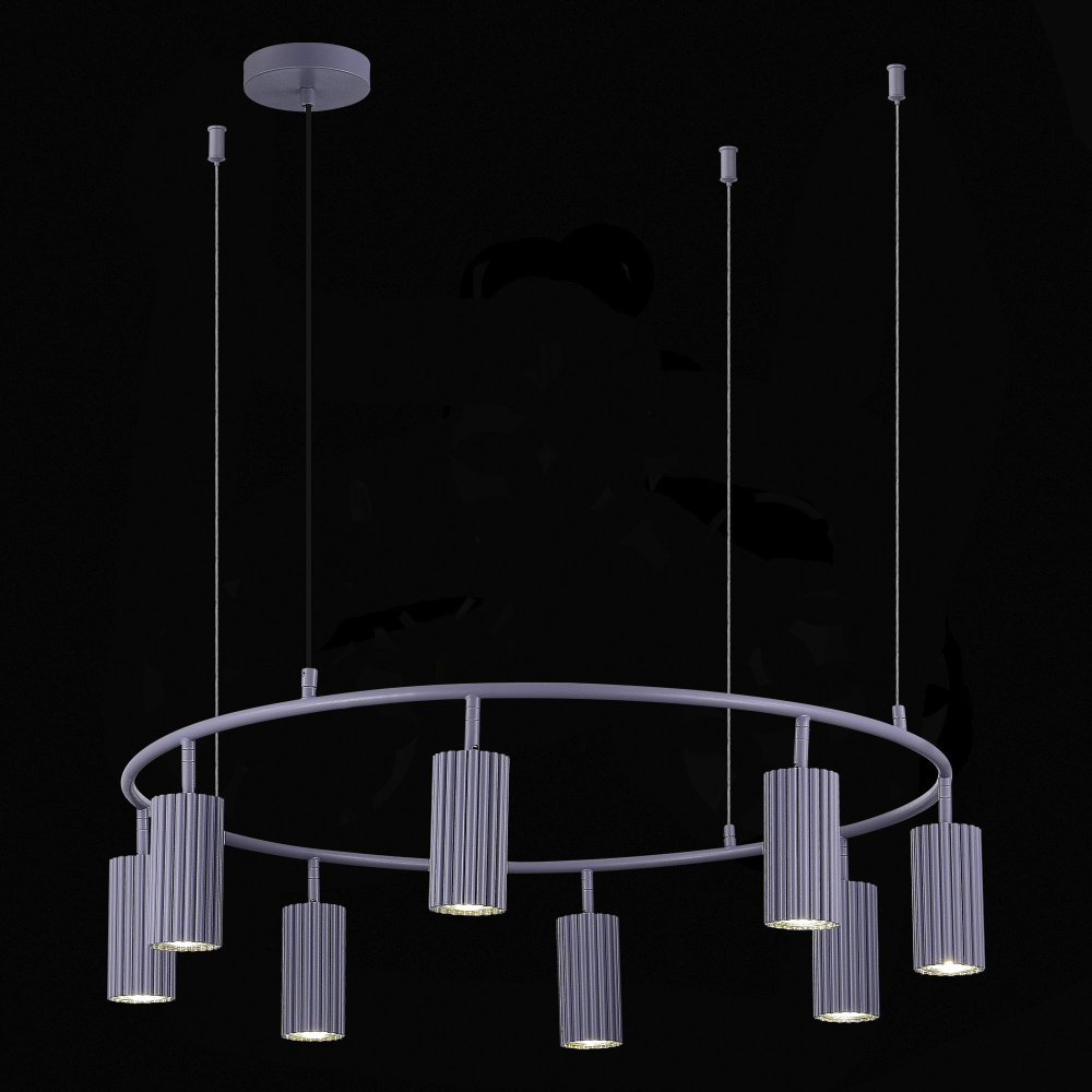 SL1213.703.08 Светильник подвесной ST-Luce Серый/Серый GU10 8*5W 4000K KENDO