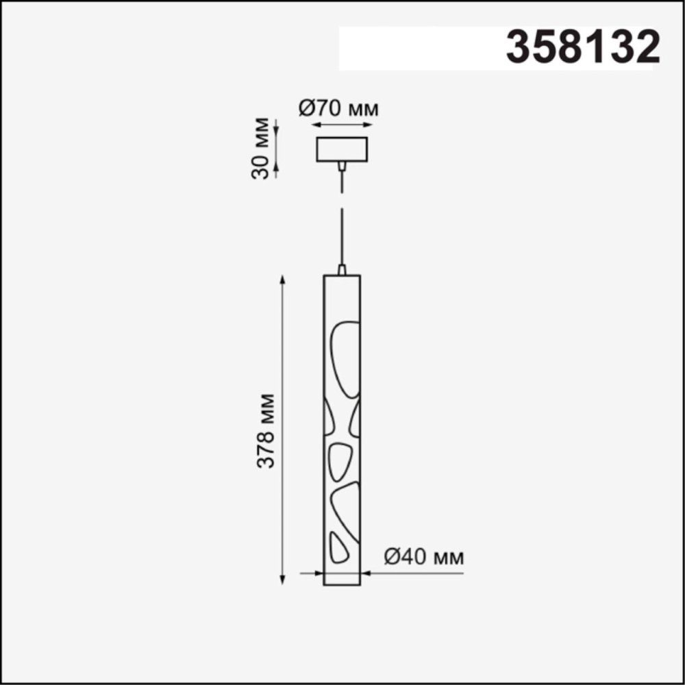 358132 OVER NT19 382 черн Накладной светильник, длина провода 1м IP20 LED 4000K 20W 160 - 265V ARTE