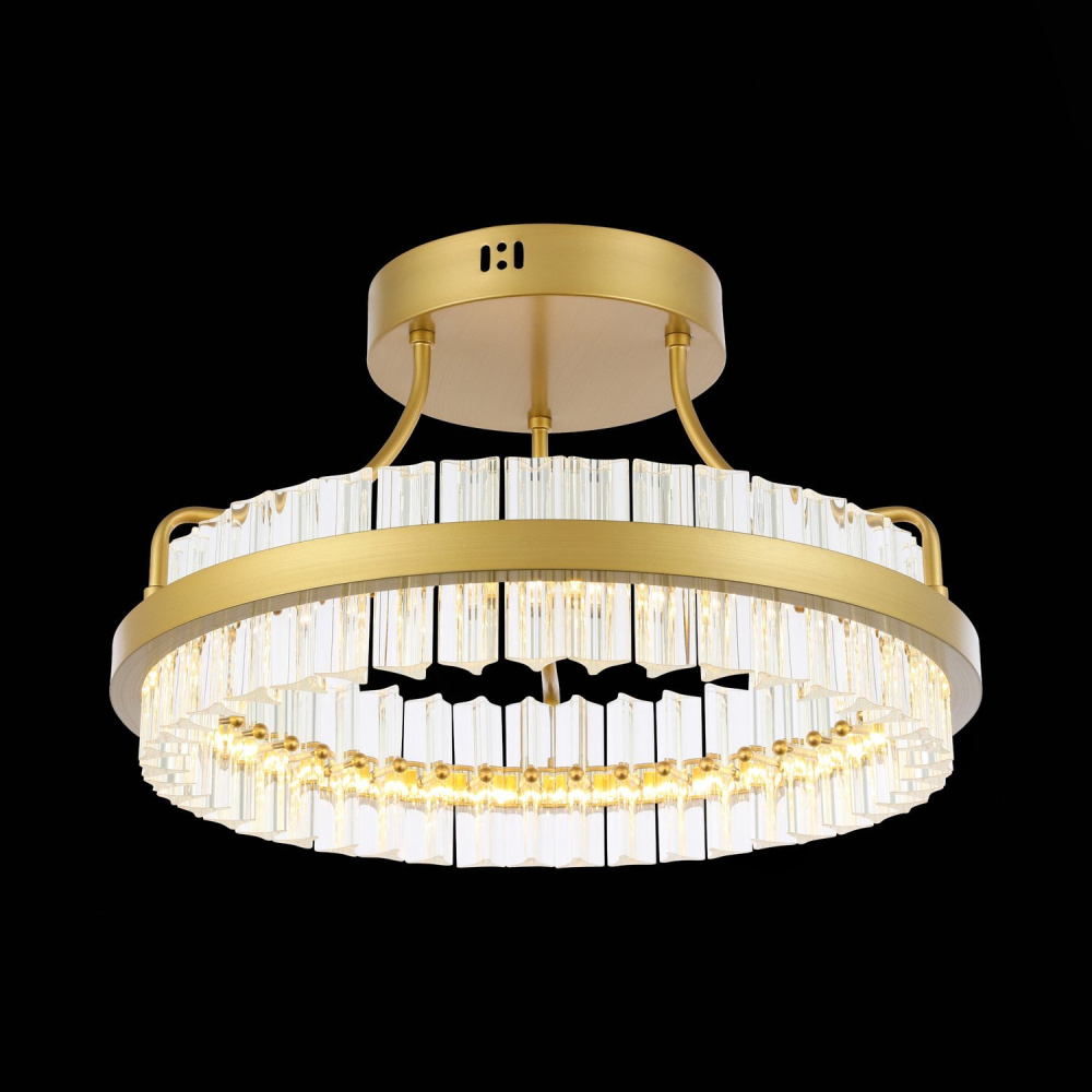 SL383.202.01 Светильник потолочный ST-Luce Матовое золото/Прозрачный LED 1*34W 3000K CHERIO