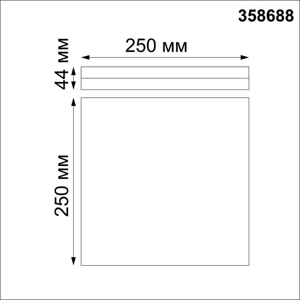 358688 OVER NT21 333 белый Светильник накладной влагозащищенный IP54 LED 4000K 20W 100-240V PANDORA