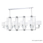 Люстры Crystal Lux NICOLAS SP10 L1300 NICKEL/WHITE