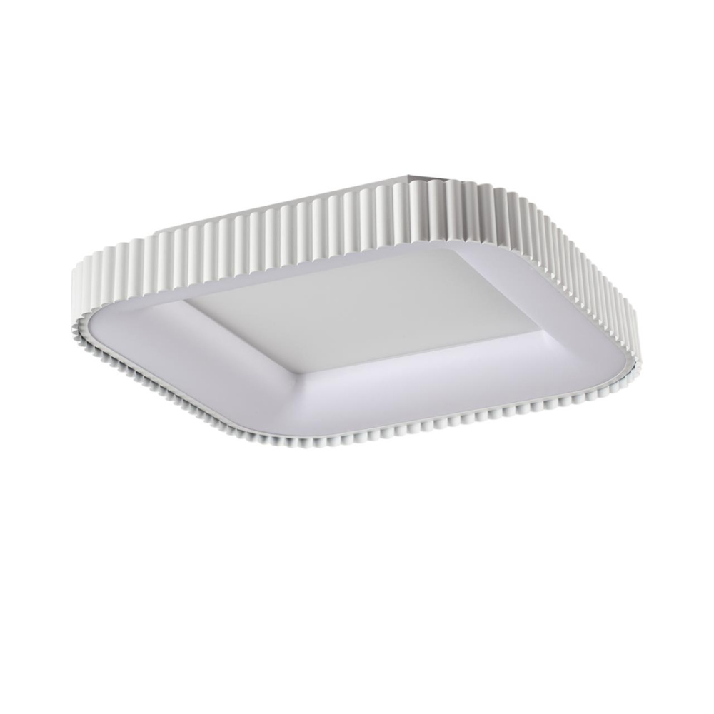 7767/56L AVRA LED SN Светильник металл/белый LED 56Вт+14Вт 3000-6000K 500х500 IP43 ССТ+подсветка SHARMEL