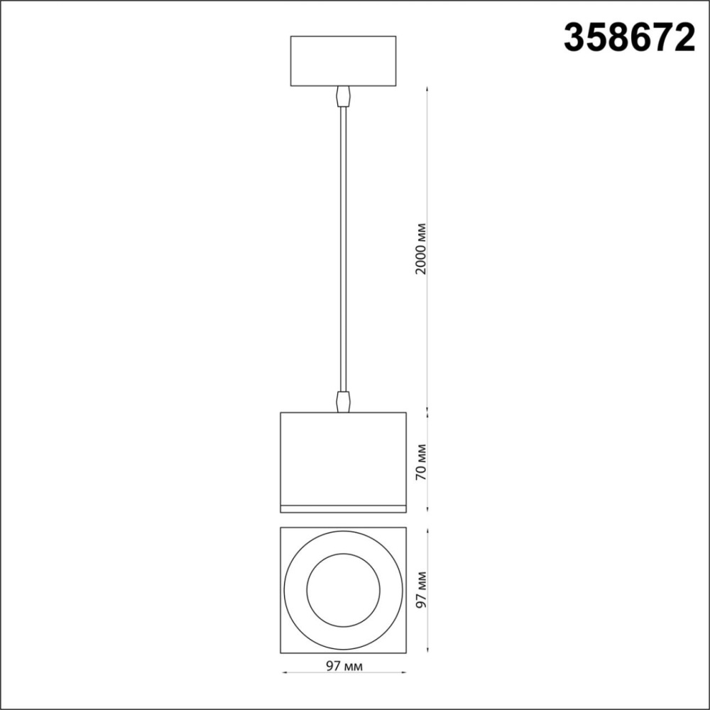 358672 OVER NT21 231 золото Светильник накладной светодиодный, провод 2м IP20 LED 4000К 12W 220V PATERA