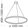 Подвесная люстра MAYTONI RIM MOD058PL-L54BS4K