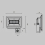 Прожектор Outdoor FL001-L50B4KSR