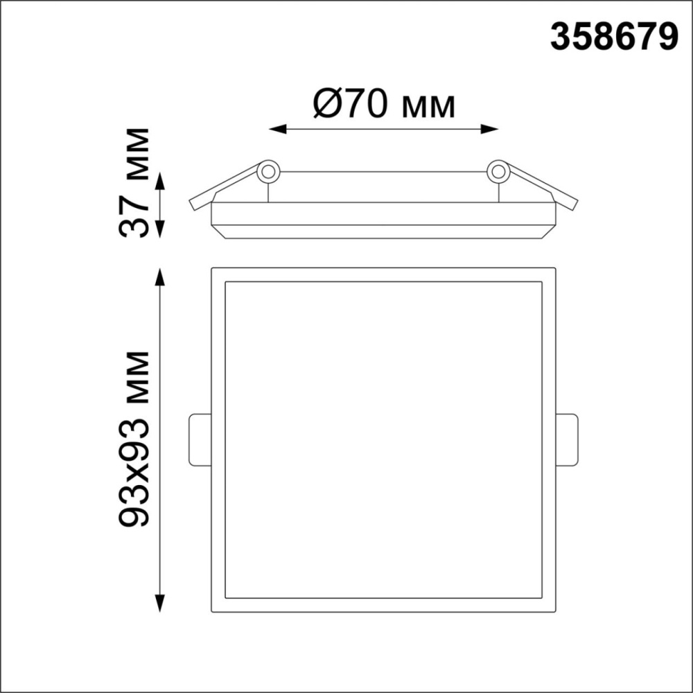 358679 SPOT NT21 332 белый Светильник встраиваемый влагозащищенный IP54 LED 4000K 8W 100-240V PANDORA