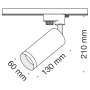Трековый светильник Technical TR004-1-GU10-MG