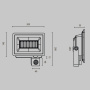 Прожектор Outdoor FL001-L50B6KSR