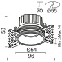 Встраиваемый светильник Technical DL058-7W3K-TRS-BS