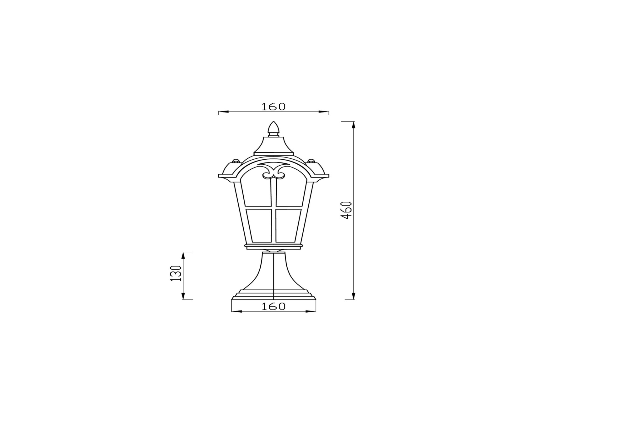 Ландшафтный светильник Outdoor O413FL-01BZ