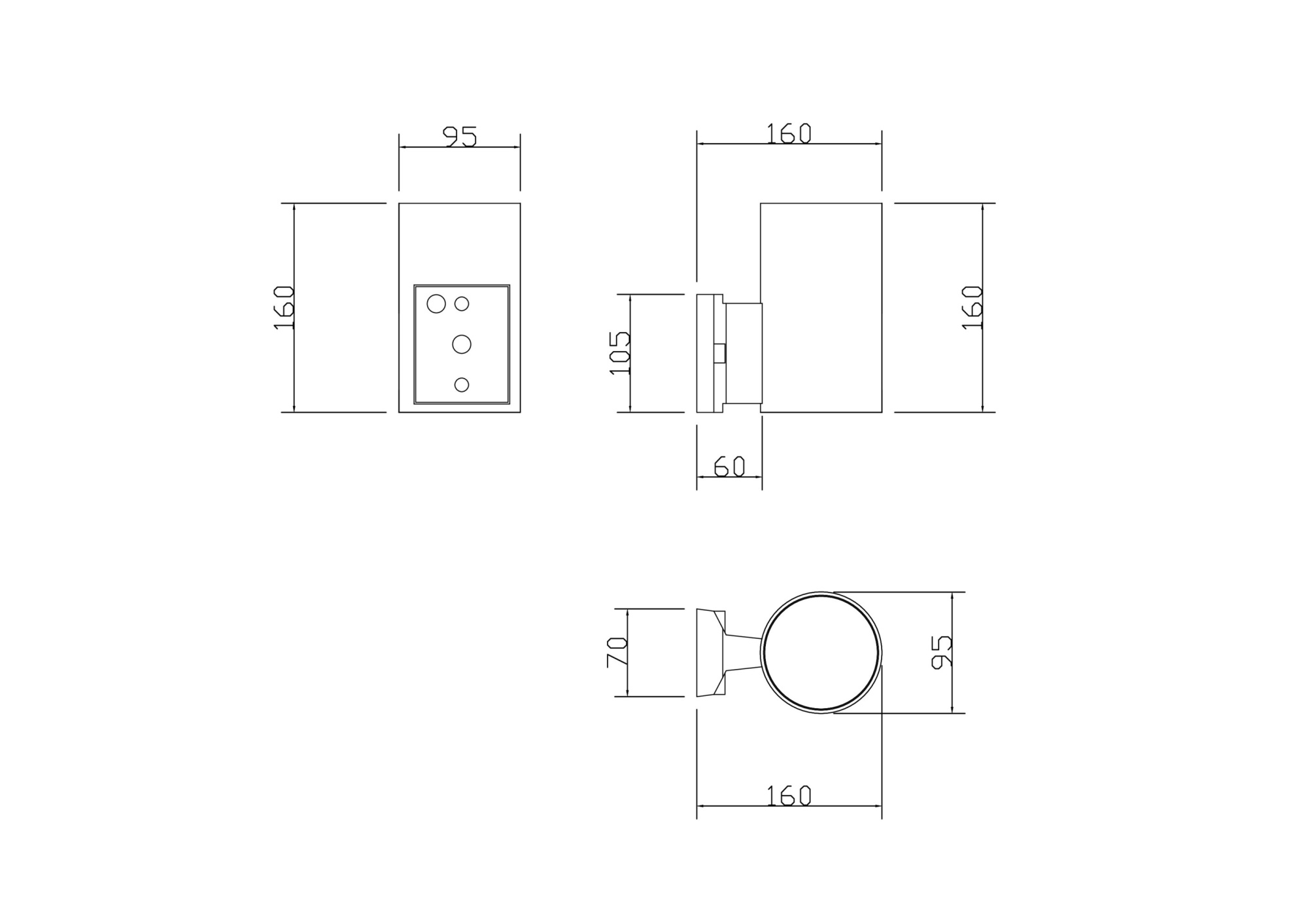 Настенный светильник (бра) Outdoor O419WL-01B