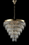 Подвесная люстра CRYSTAL LUX ABIGAIL SP-PL15 D620 GOLD/TRANSPARENT