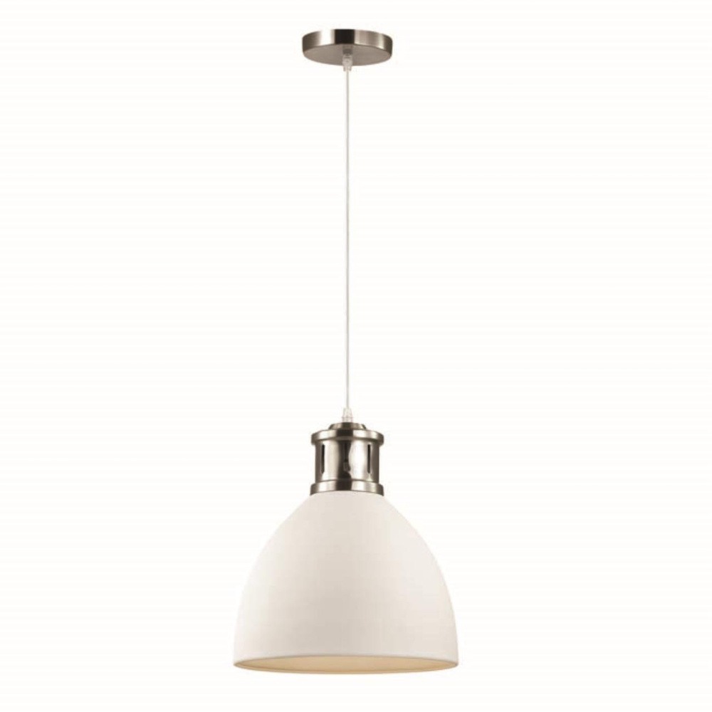 3323/1 PENDANT ODL17 378 белый/никель Подвес E27 60W 220V VIOLA