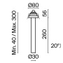 Встраиваемый светильник Technical C140RS-L300-7W3K-W