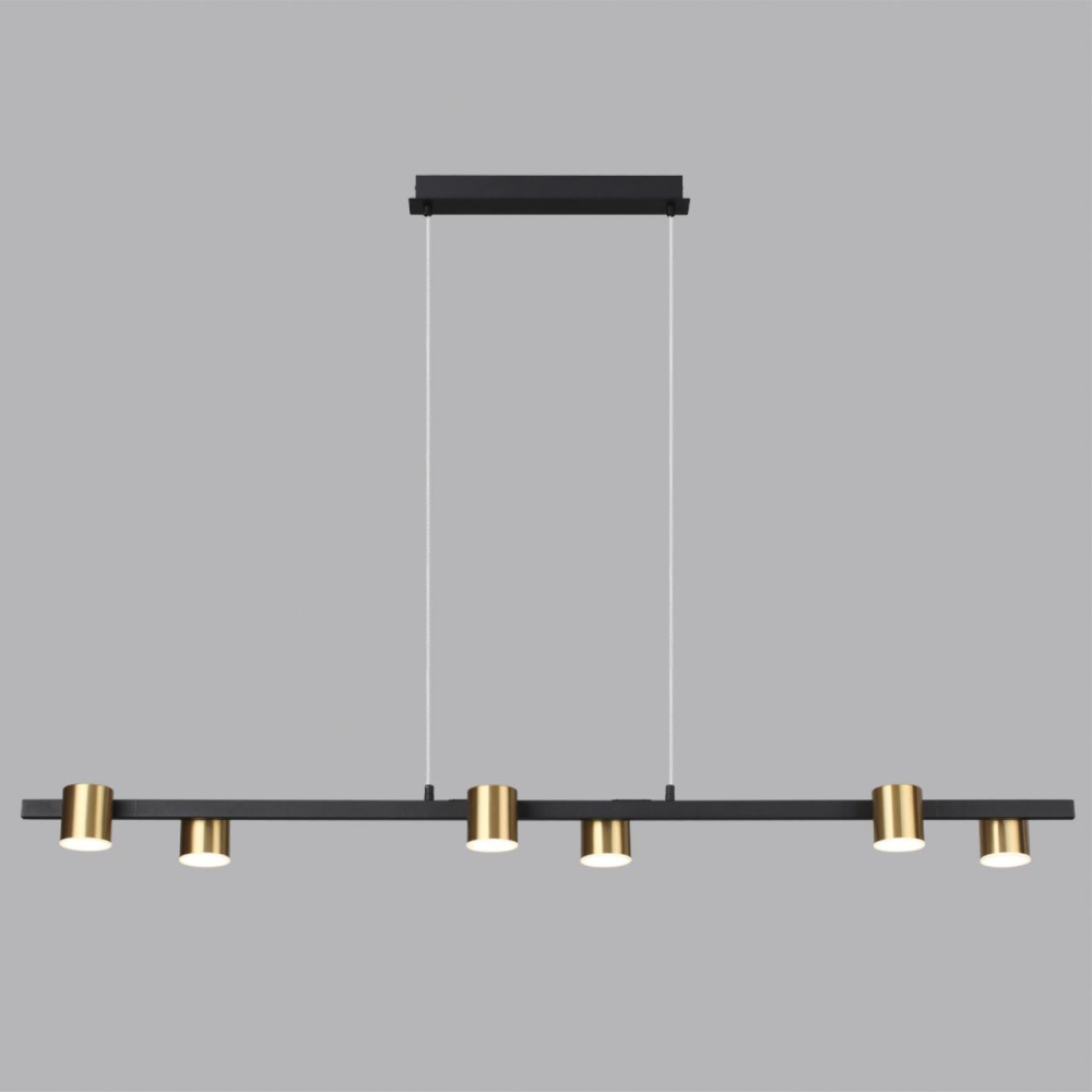 6532/40L LEDIO LN23 218 чёрный, латунь Светильник подвесной LED 40W 3000-6000K 1357Лм 220V FLINT